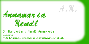 annamaria mendl business card