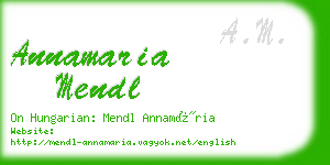 annamaria mendl business card